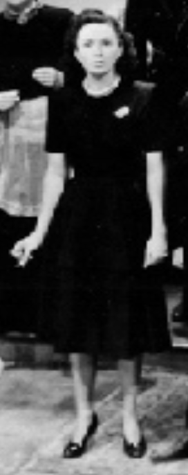 Van Leyden's wife witnessing what she thinks is his final capitulation to the nazis.